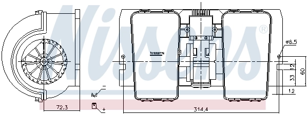 Ventilador interior Nissens 87716