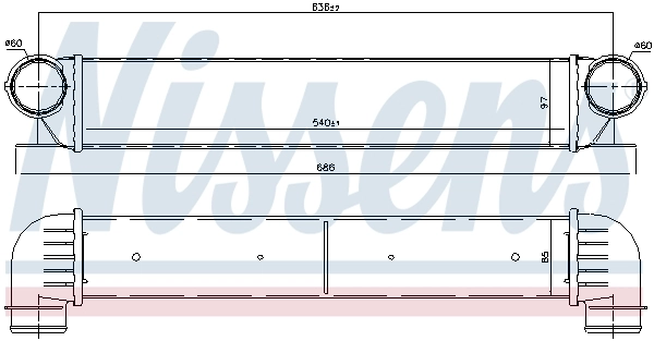 Intercooler 96726 Nissens