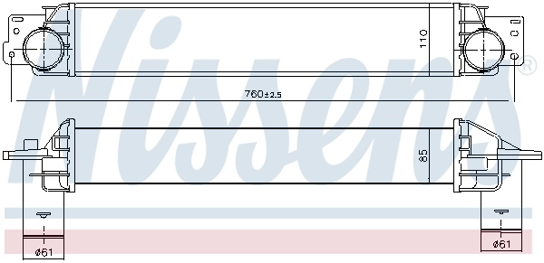 Enfriador de aire de admisión Nissens 96411