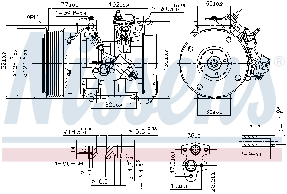 Compresor de ac Nissens 890153