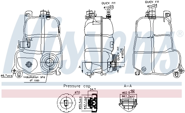 Depósito de expansión para Mercedes A  W177