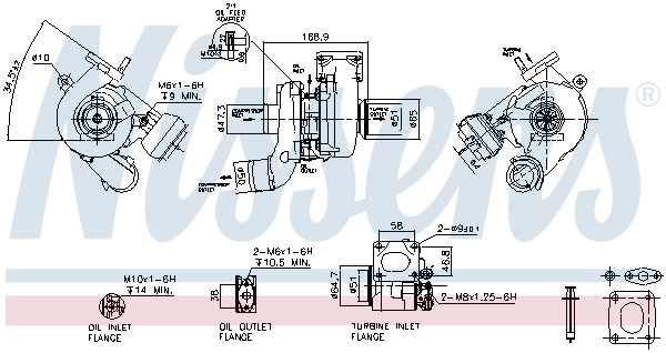 Turbo para motor para Alfa Romeo 147  937