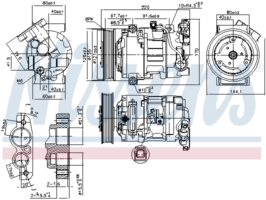 890044 Nissens Compresor climatizador