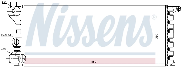 Radiador de água Nissens 62312