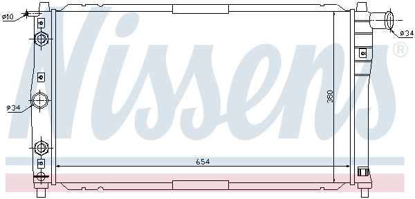 Radiador 616591 Nissens