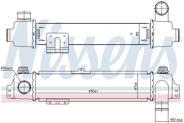 96384 Nissens Radiador de intercooler
