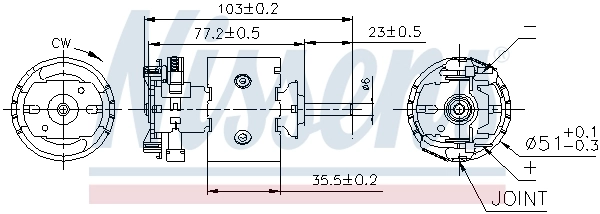 Ventilador habitáculo 87097 Nissens
