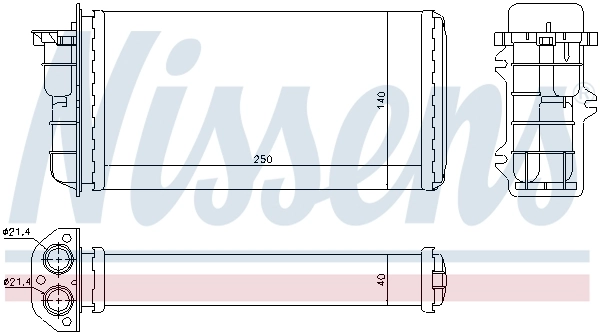 Radiador de calefacción Fiat Bravo 1 182
