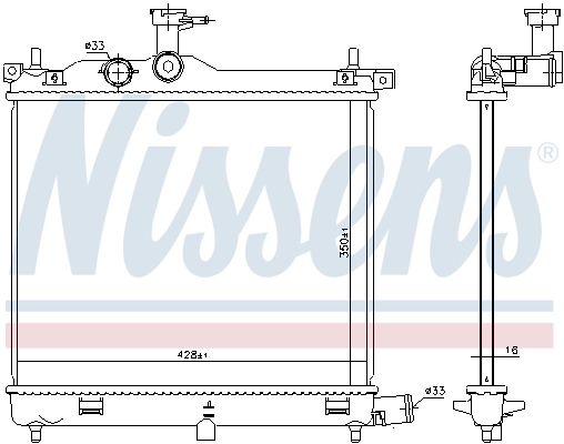 Radiador 675023 Nissens