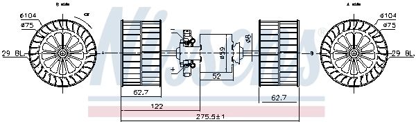 Ventilador interior Nissens 87193