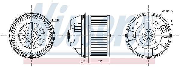 87245 Nissens Ventilador de habitáculo
