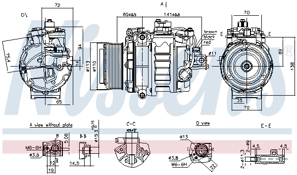 Compresor de ac Nissens 890060