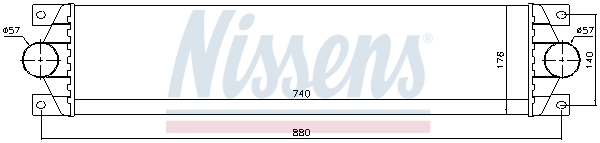 Intercooler 96767 Nissens