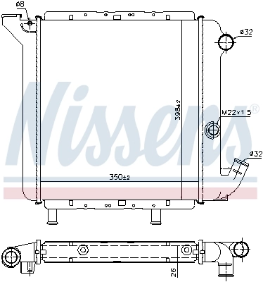 Radiador 7700765601 Renault (RVI)