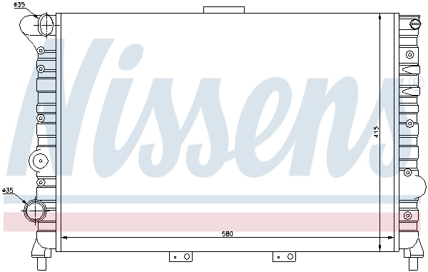Radiador 60038 Nissens