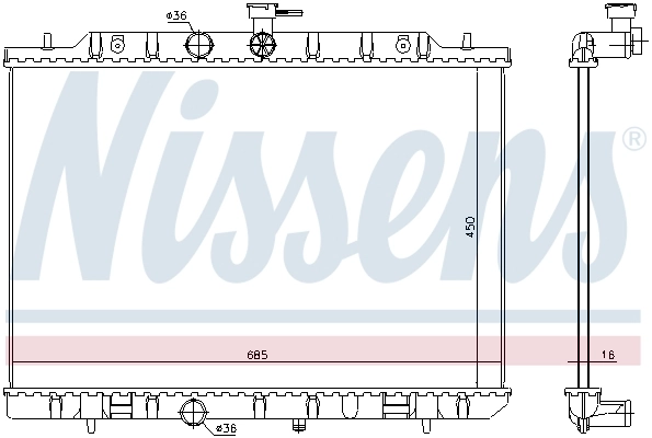 Radiador 67365 Nissens