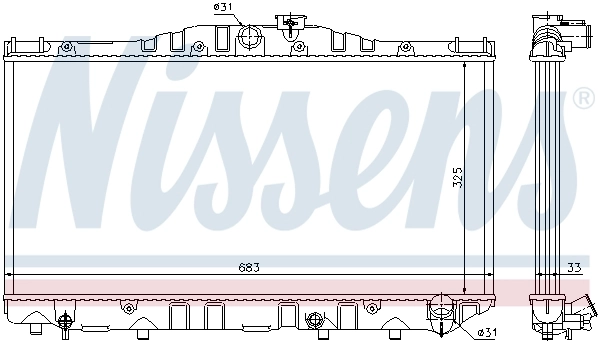 Radiador 64725 Nissens