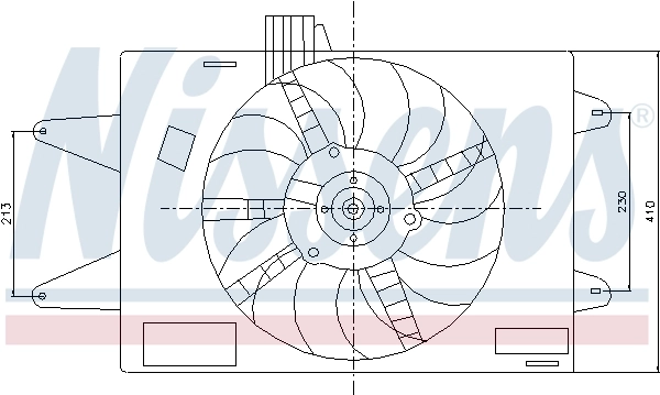 Ventilador de radiador 46737734 Fiat/Alfa/Lancia