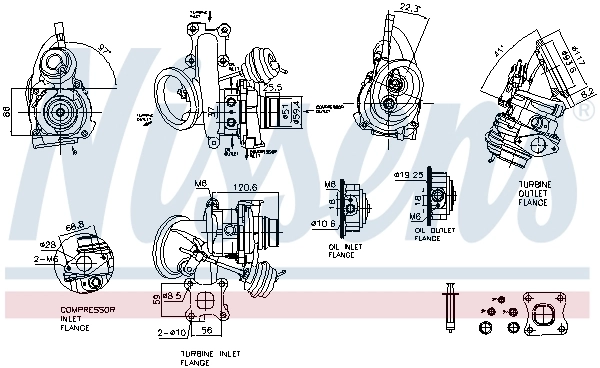 Turbocompresor 93524 Nissens