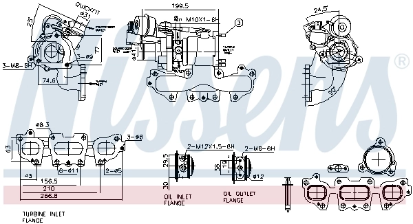 93446 Nissens Turbo para motor