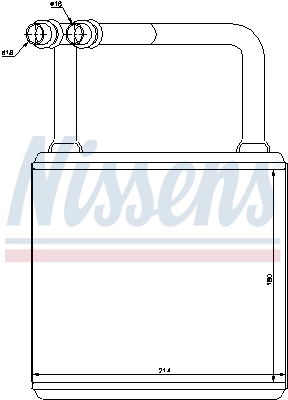 72029 Nissens Radiador interior