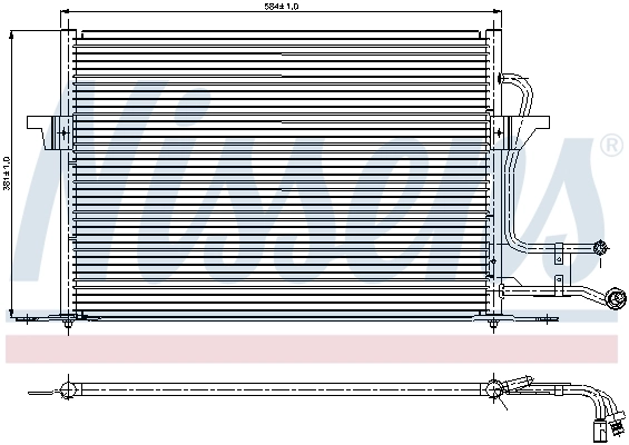  Condensador aire acondicionado Ford Mondeo 1