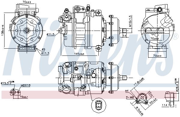 890635 Nissens Compresor climatizador