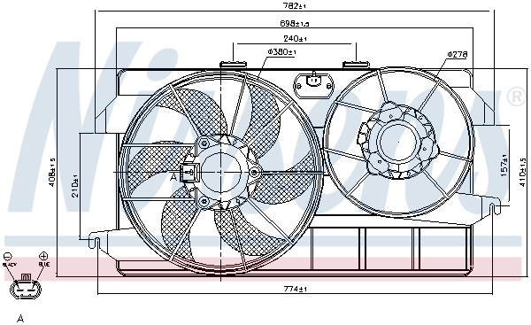 Ventilador de refrigeración Nissens 85262