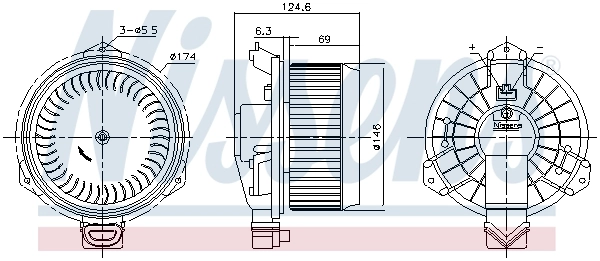 Ventilador interior Nissens 87727