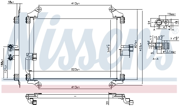 94700 Nissens Radiador de aire acondicionado