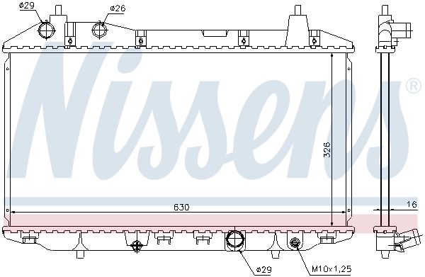 Radiador 68147 Nissens