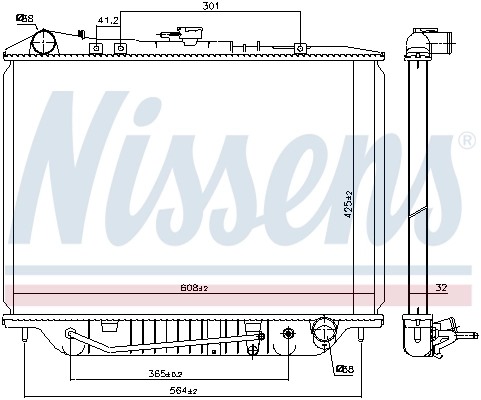 Radiador 63117 Nissens