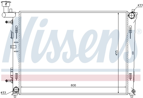 Radiador 67076 Nissens