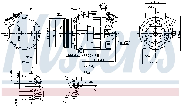 Compresor de ac Nissens 890138