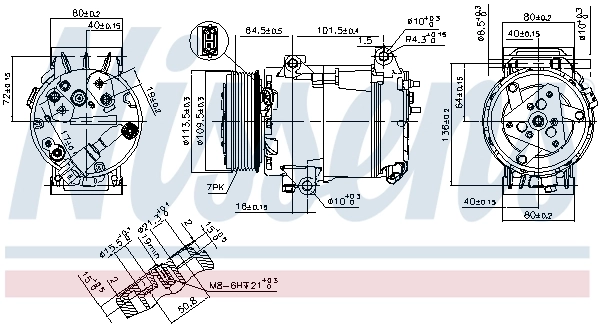 89481 Nissens Compresor climatizador