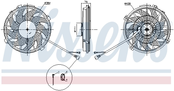 Electroventilador del motor para Peugeot Expert  224