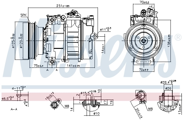 Compresor de ac Nissens 89232