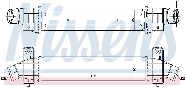 Intercooler 96702 Nissens