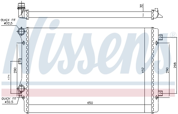 Radiador 65279A Nissens