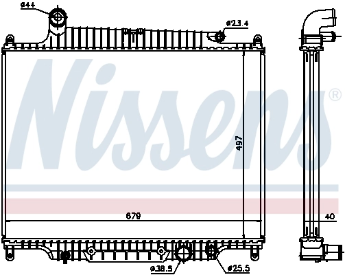Radiador 643222 Nissens