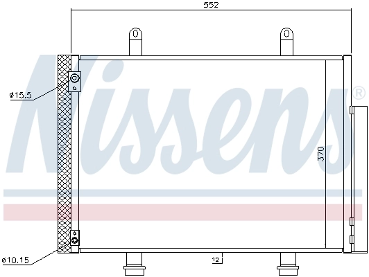 940356 Nissens Radiador de aire acondicionado