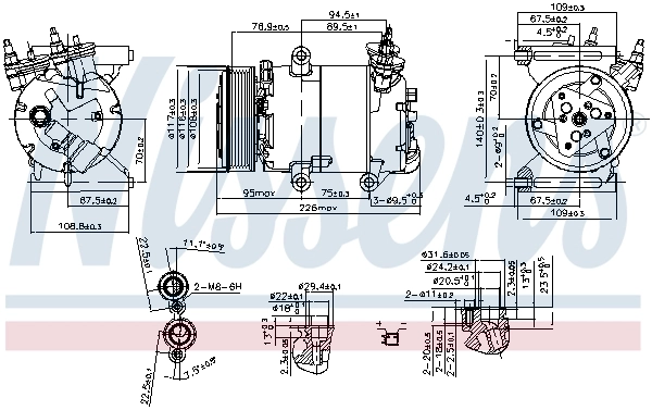 89571 Nissens Compresor climatizador