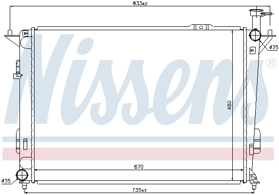 Radiador 67522 Nissens