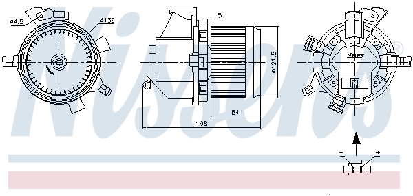 Ventilador interior Nissens 87466