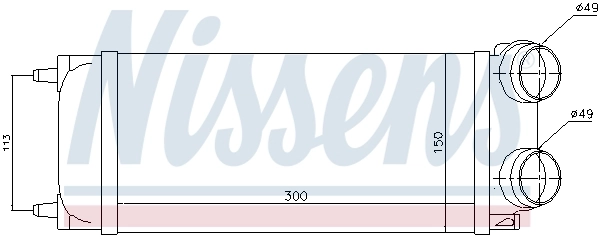 Intercooler 96718 Nissens