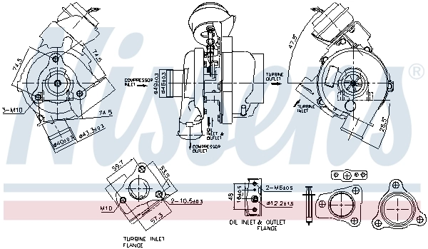 Turbocompresor 93497 Nissens