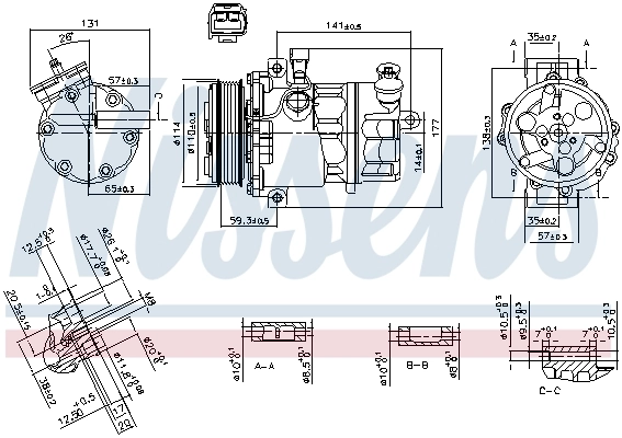 Compresor de ac Nissens 890074