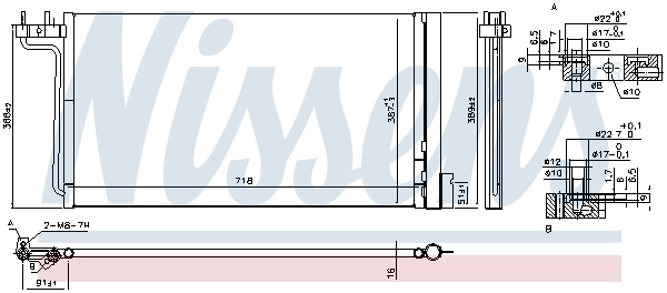 940765 Nissens Radiador de aire acondicionado