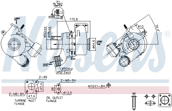 93491 Nissens Turbo para motor