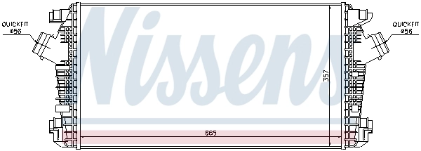 Intercooler 96557 Nissens